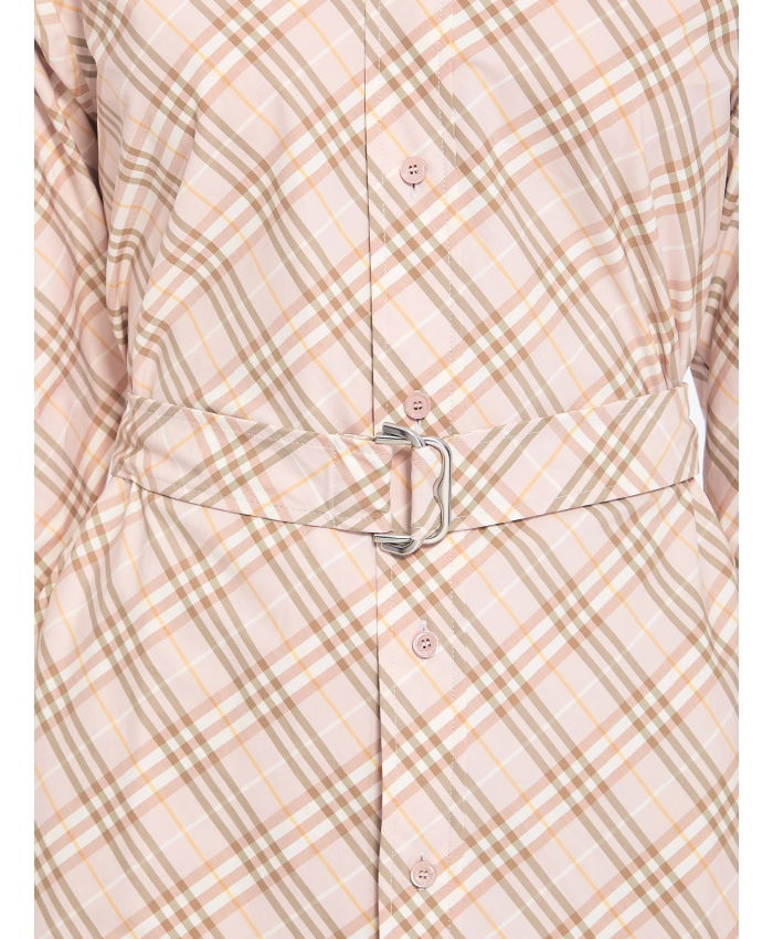 BURBERRY - Check shirt dress