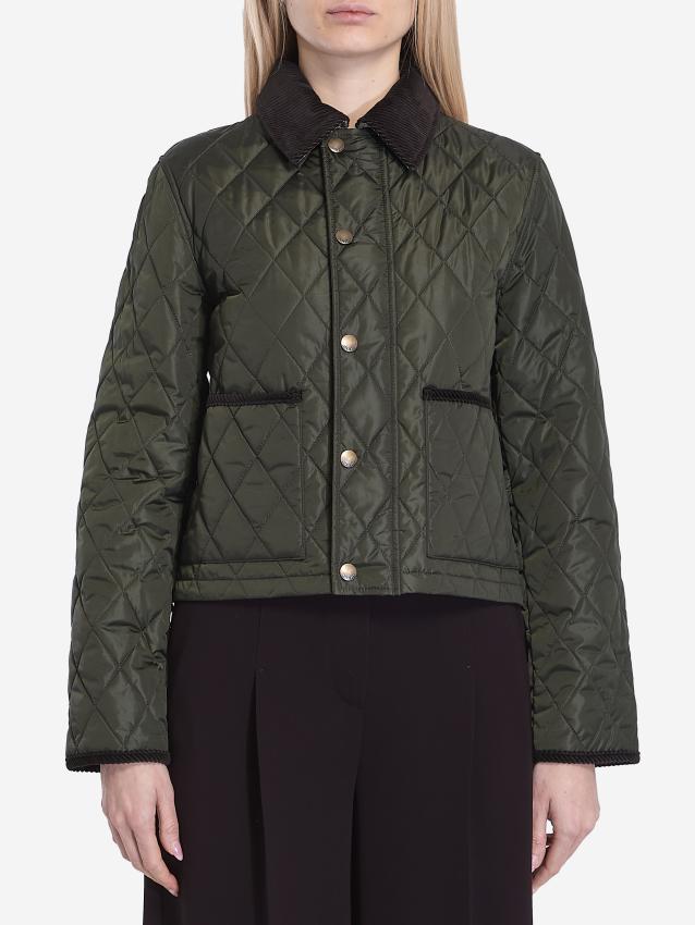 BURBERRY - Cropped quilted jacket