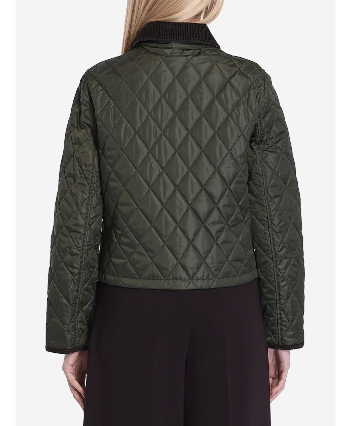 BURBERRY - Cropped quilted jacket