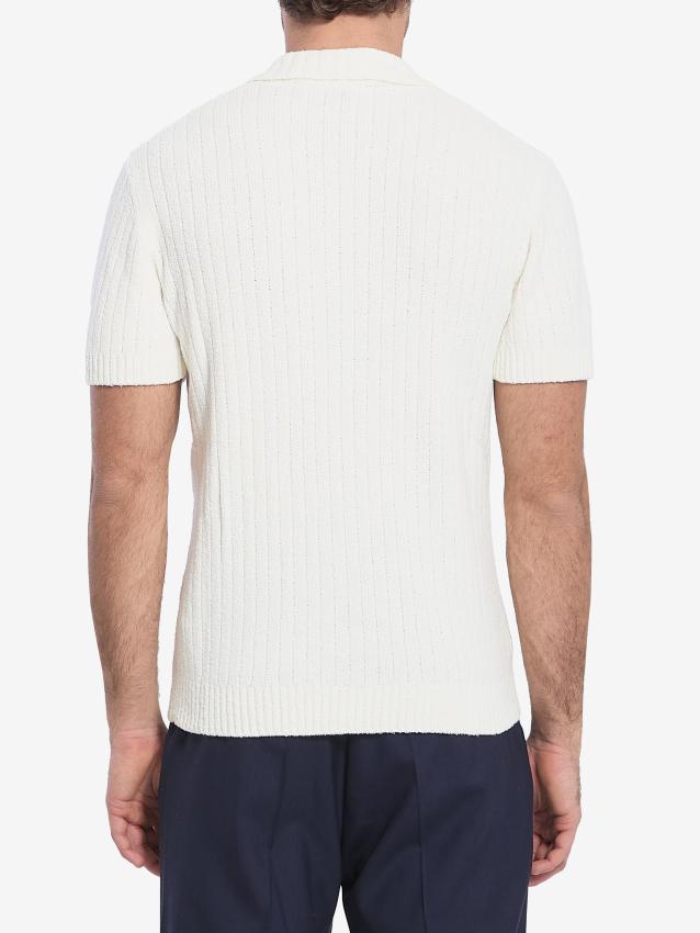 CASABLANCA - Bouclé polo shirt