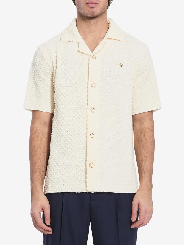 CASABLANCA - Textured knitted shirt