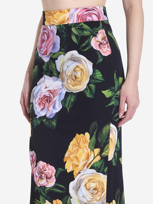 DOLCE&GABBANA - Floral pencil skirt