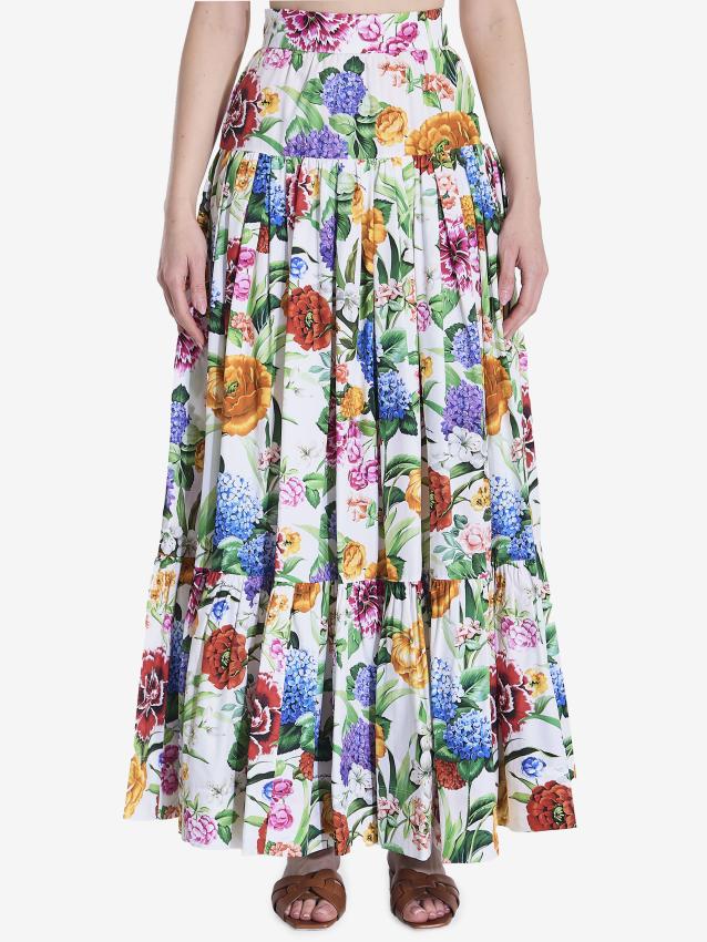 DOLCE&GABBANA - Maxi floreal skirt