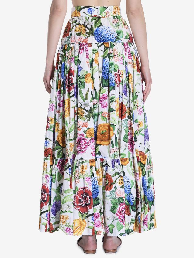 DOLCE&GABBANA - Maxi floreal skirt