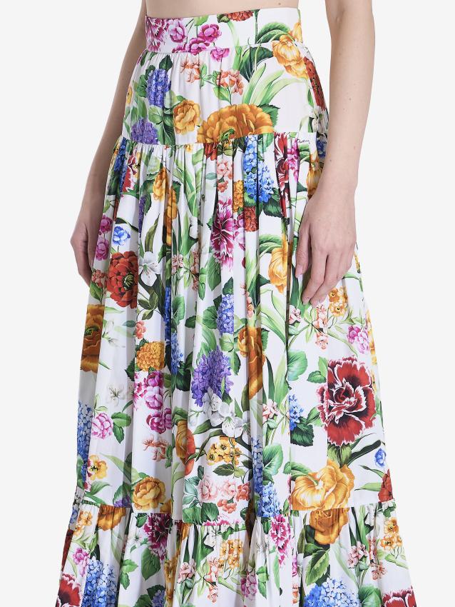 DOLCE&GABBANA - Maxi floreal skirt