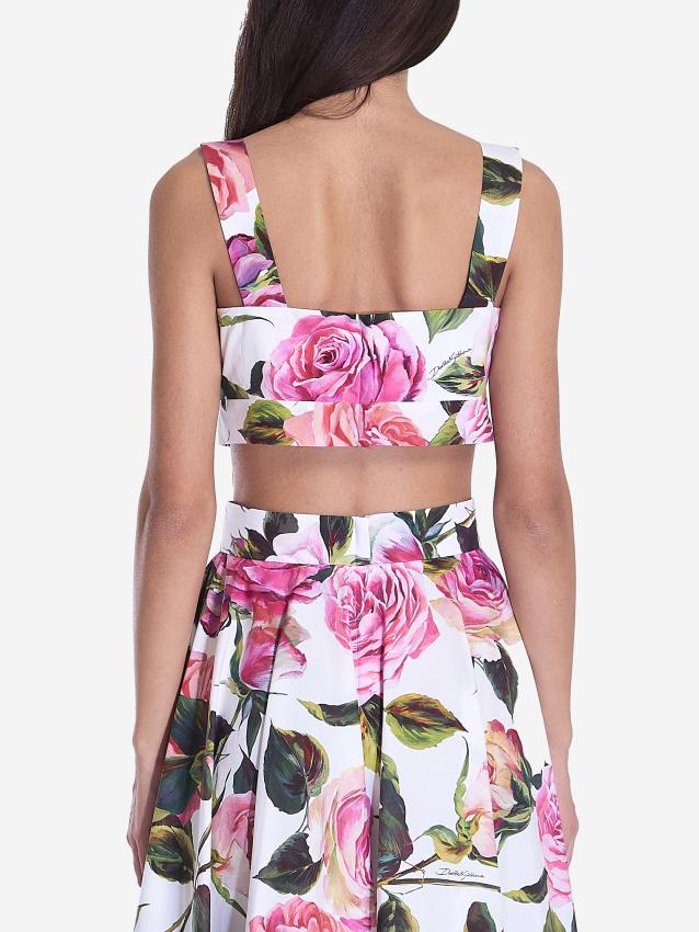 DOLCE&GABBANA - Floral crop top