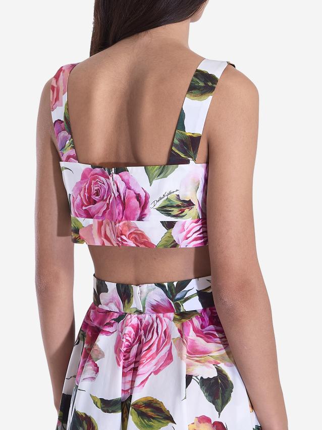 DOLCE&GABBANA - Floral crop top