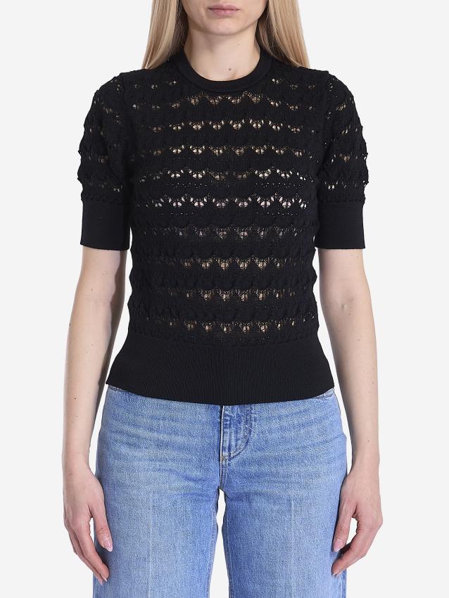 DOLCE&GABBANA - Crochet cropped t-shirt