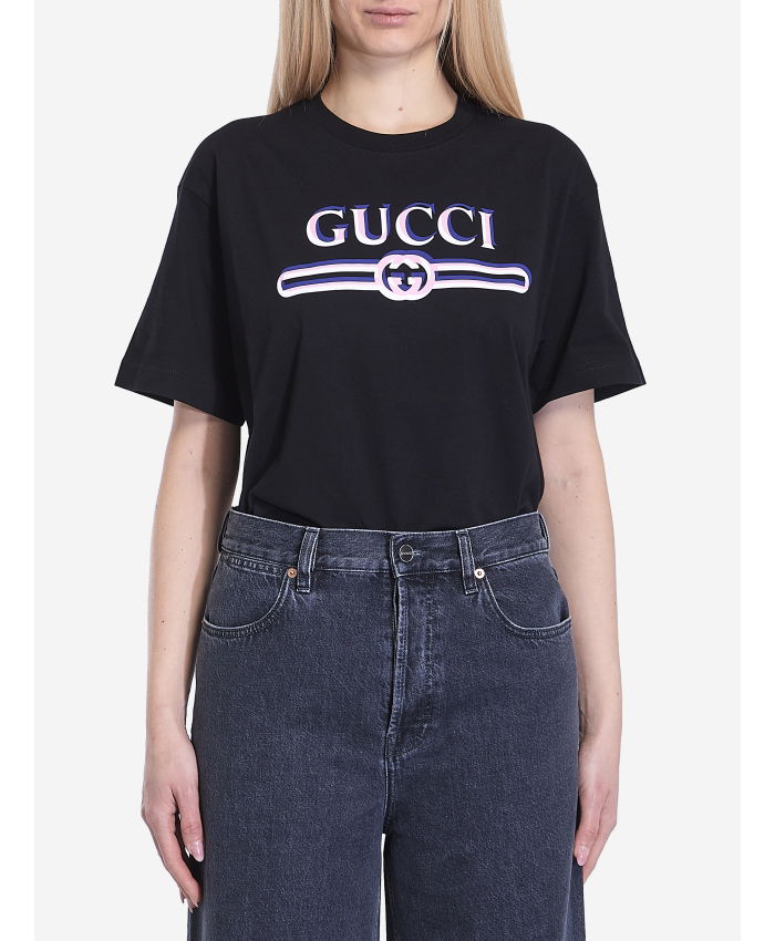 GUCCI - Printed logo t-shirt