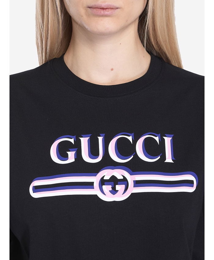 GUCCI - Printed logo t-shirt