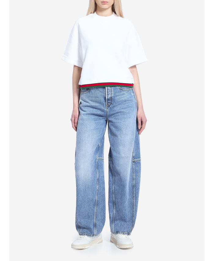 GUCCI - Web cropped t-shirt