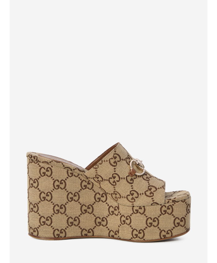 GUCCI - GG wedge sandals