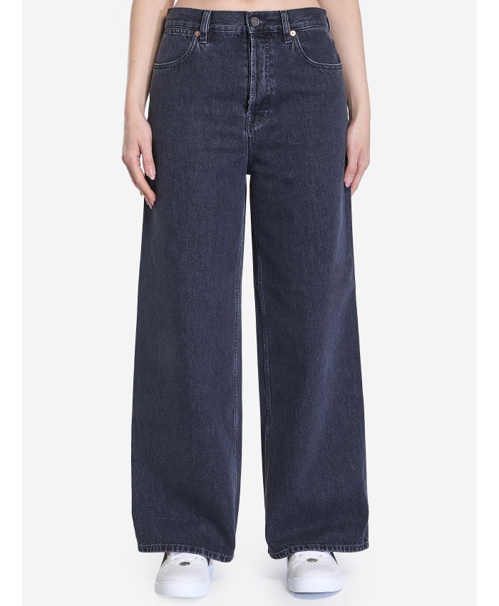 GUCCI - Wide leg denim trousers