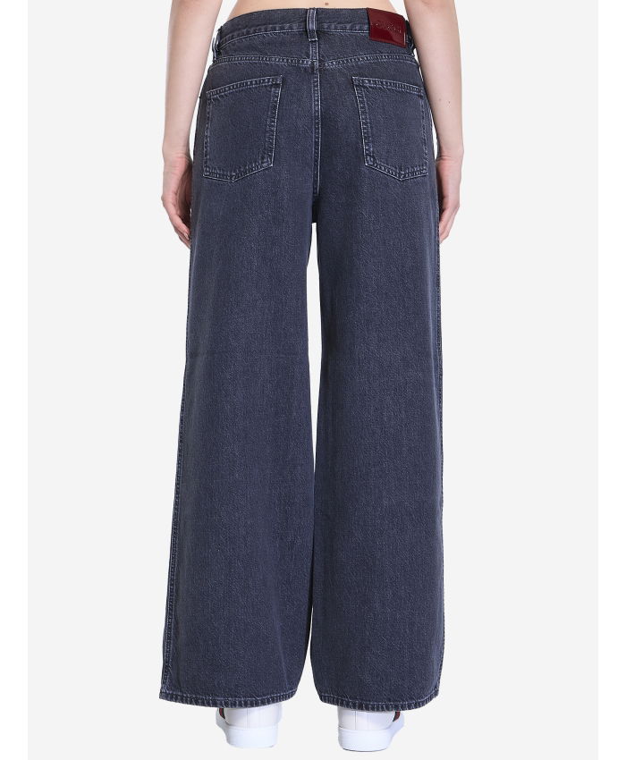 GUCCI - Wide leg denim trousers