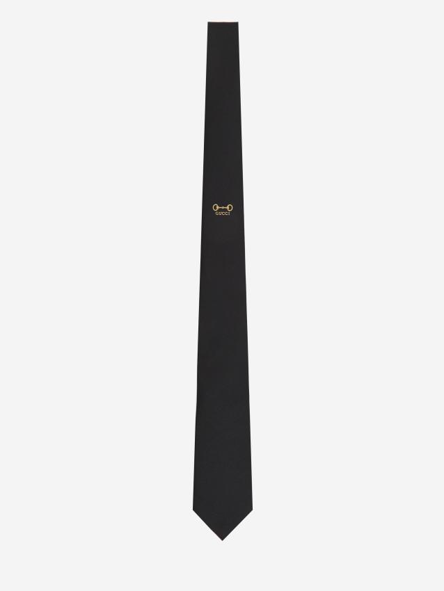 GUCCI - Silk Horsebit tie