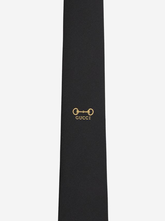 GUCCI - Silk Horsebit tie