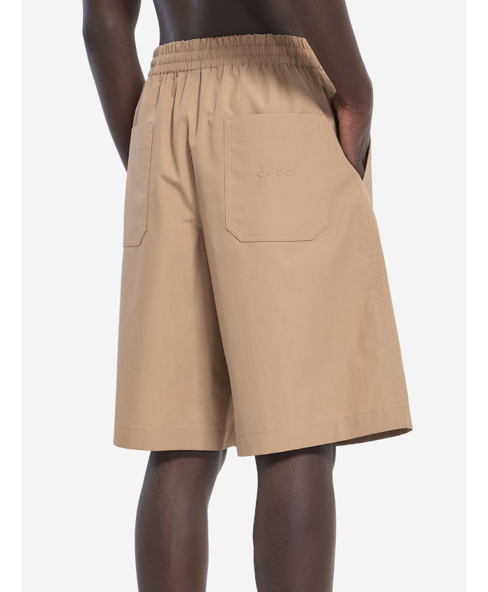 GUCCI - Cotton poplin bermuda shorts