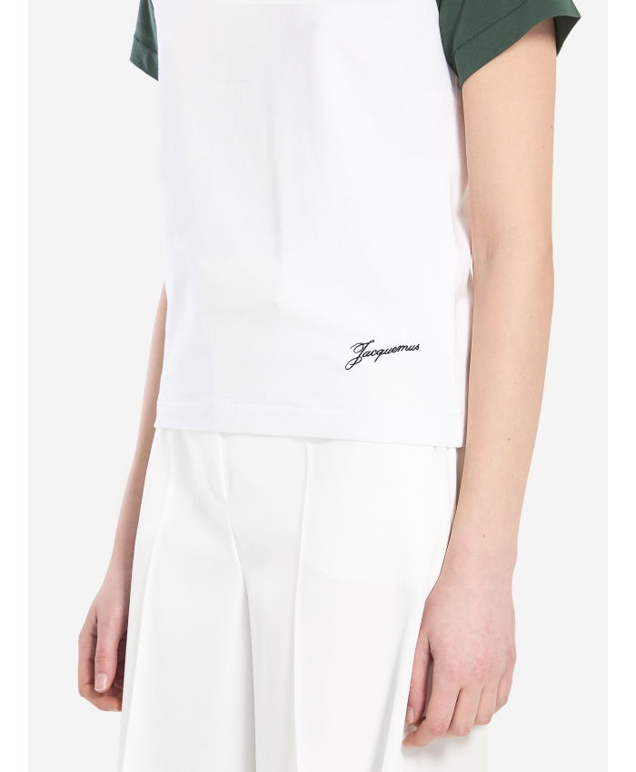 JACQUEMUS - Cropped Baseball t-shirt