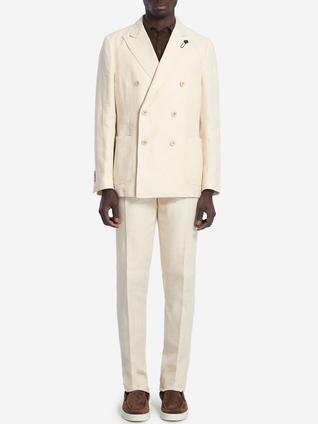 LARDINI - Two-piece linen suit