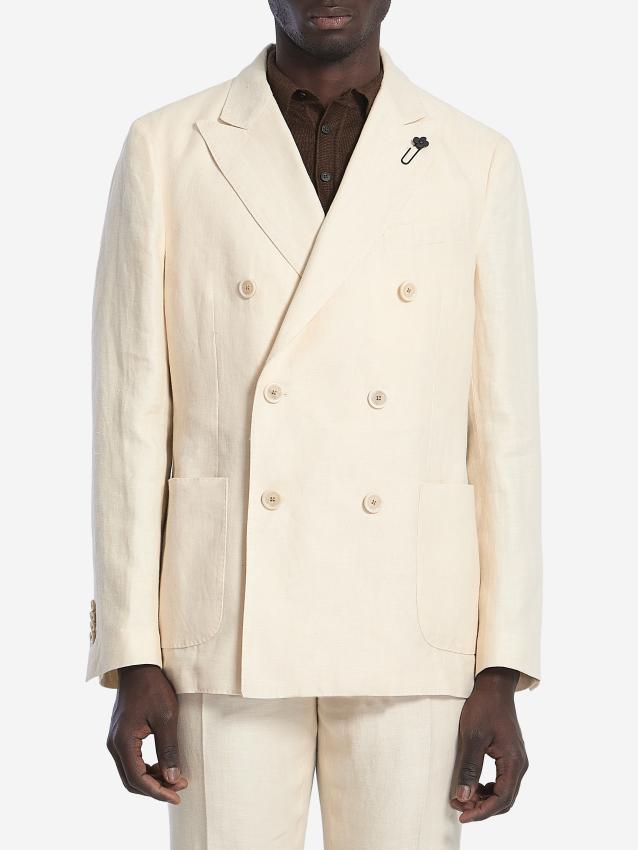 LARDINI - Two-piece linen suit