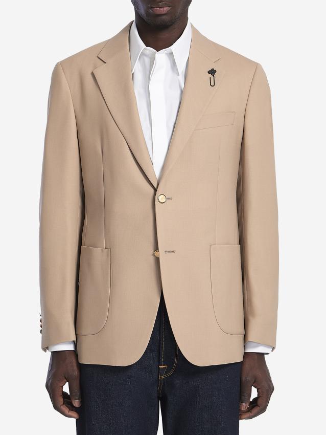 LARDINI - Wool single-breasted jacket