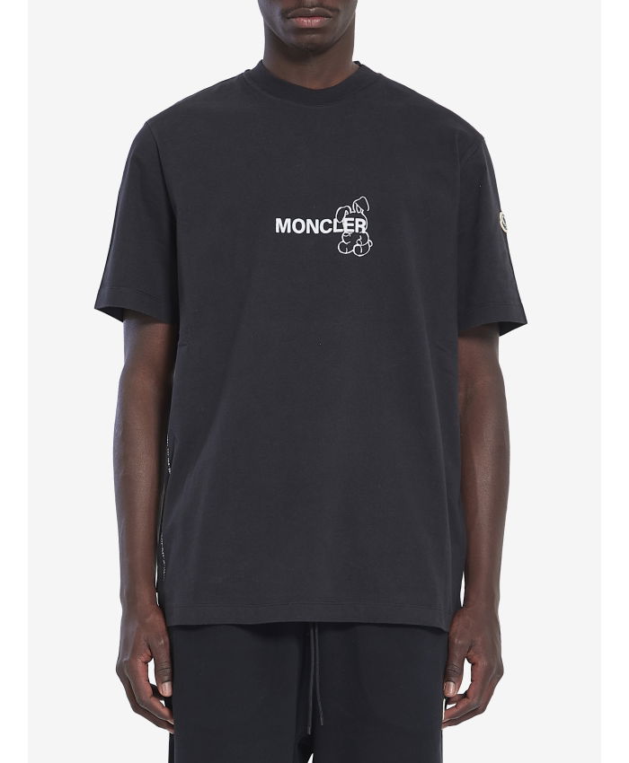 MONCLER FRAGMENT - Cartoon logo t-shirt