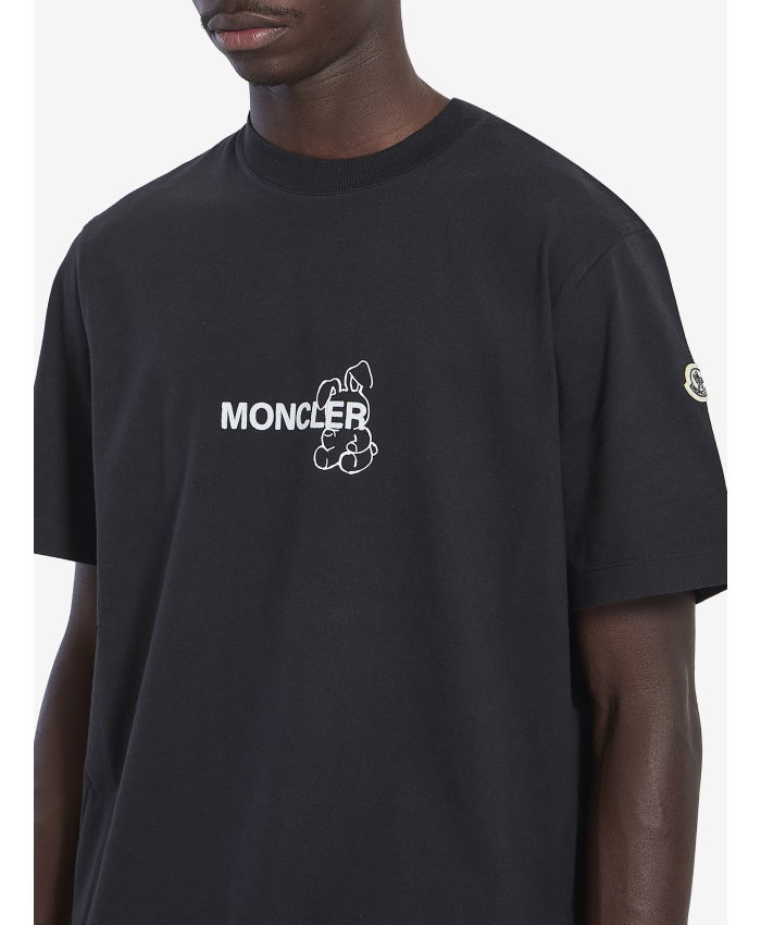 MONCLER FRAGMENT - Cartoon logo t-shirt