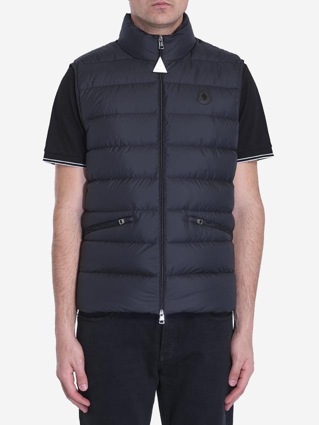 MONCLER - Vest padded with Lechtal down