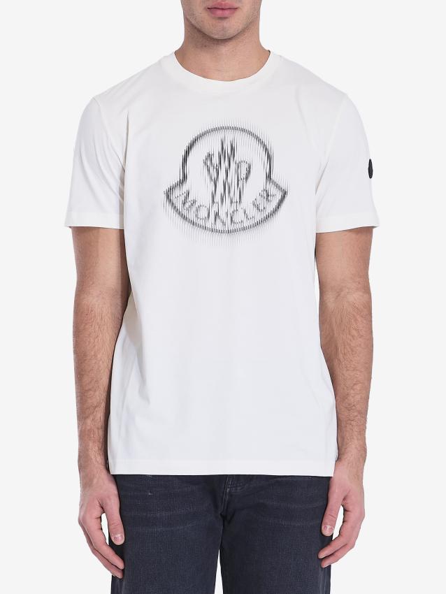 MONCLER - Blurred logo t-shirt