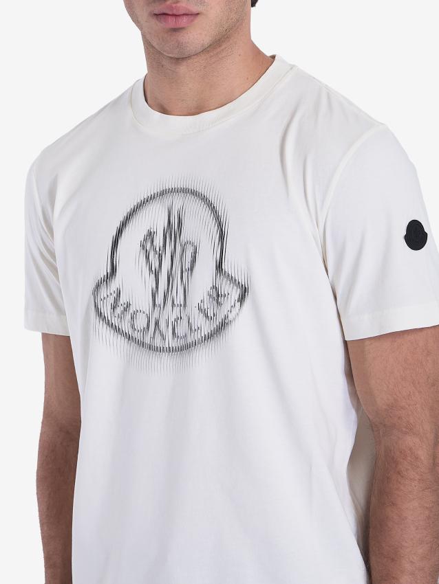 MONCLER - Blurred logo t-shirt