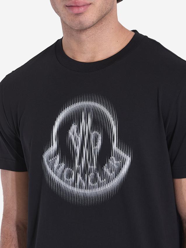 MONCLER - Blurred logo t-shirt