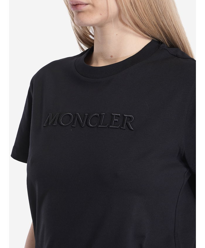 MONCLER - T-shirt with embroidered logo