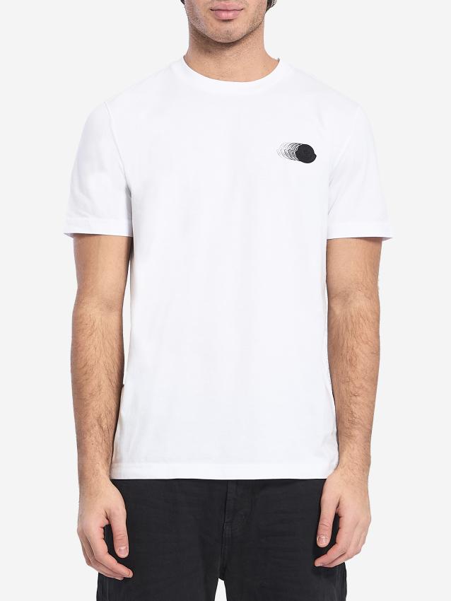 MONCLER - T-shirt con patch sfumata