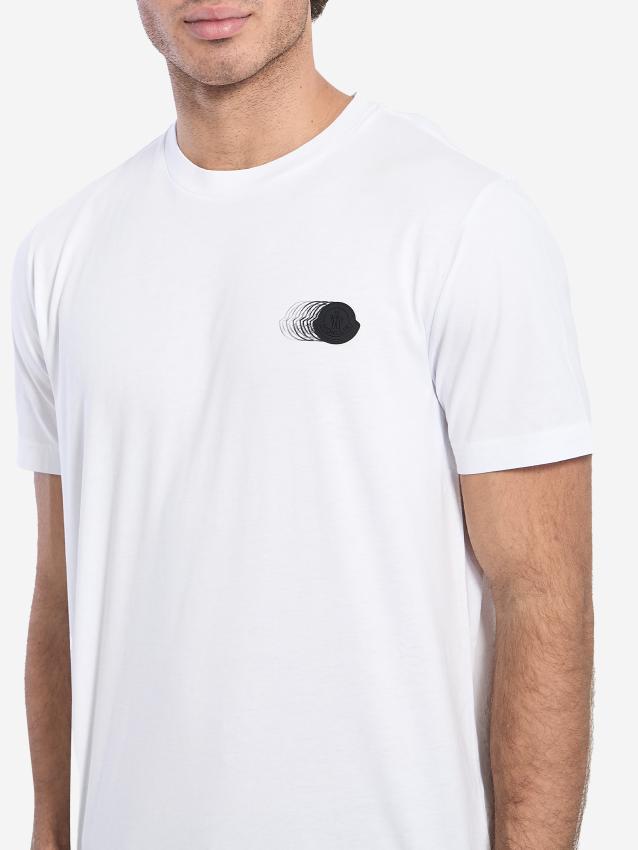 MONCLER - T-shirt con patch sfumata