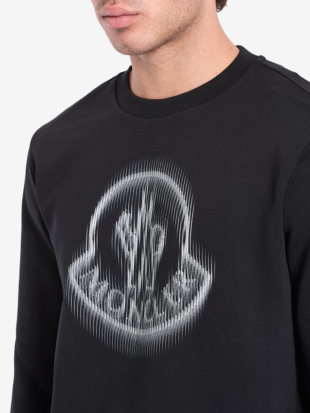 MONCLER - Blurred logo sweatshirt