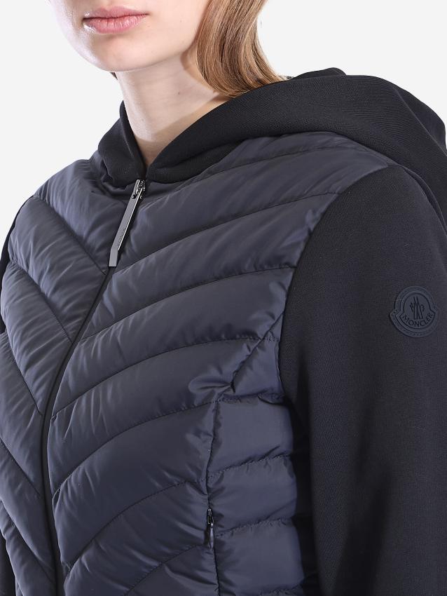 MONCLER - Diagonal-quilted sweatshirt