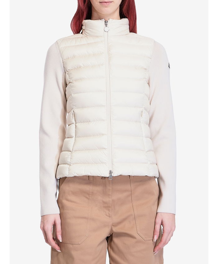 MONCLER - Padded jacket with knit back