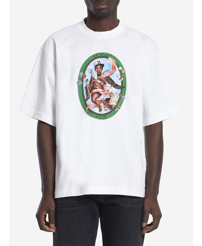 OFF WHITE - T-shirt Fresco Oval