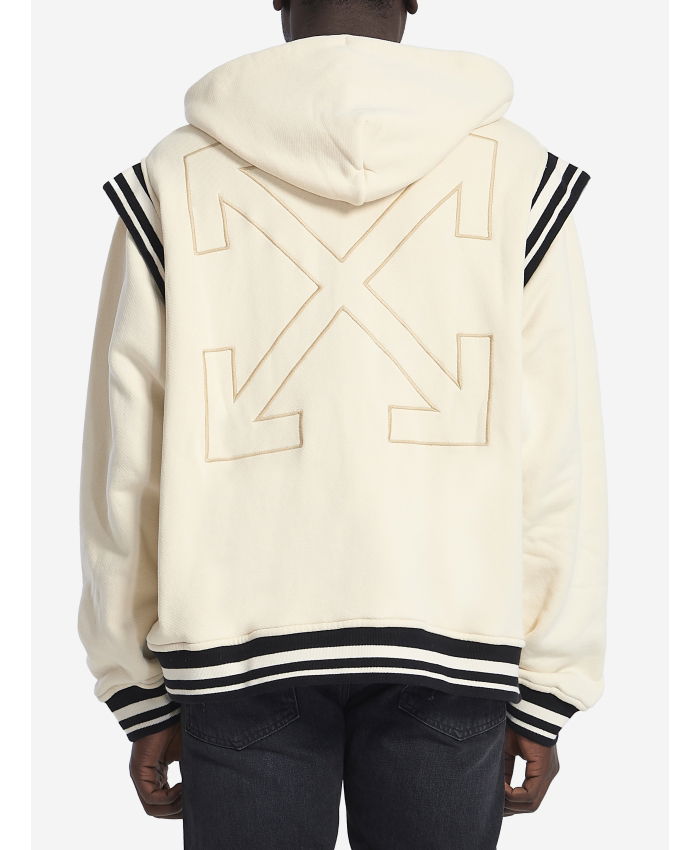 OFF WHITE - Varsity-style hoodie