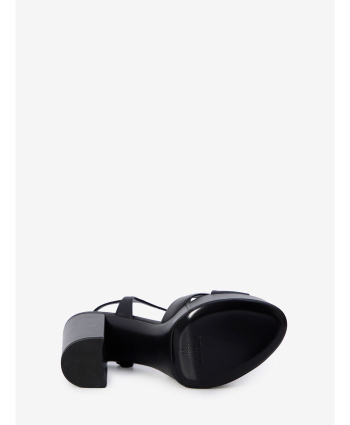 SAINT LAURENT - Bianca Black Leather Sandals