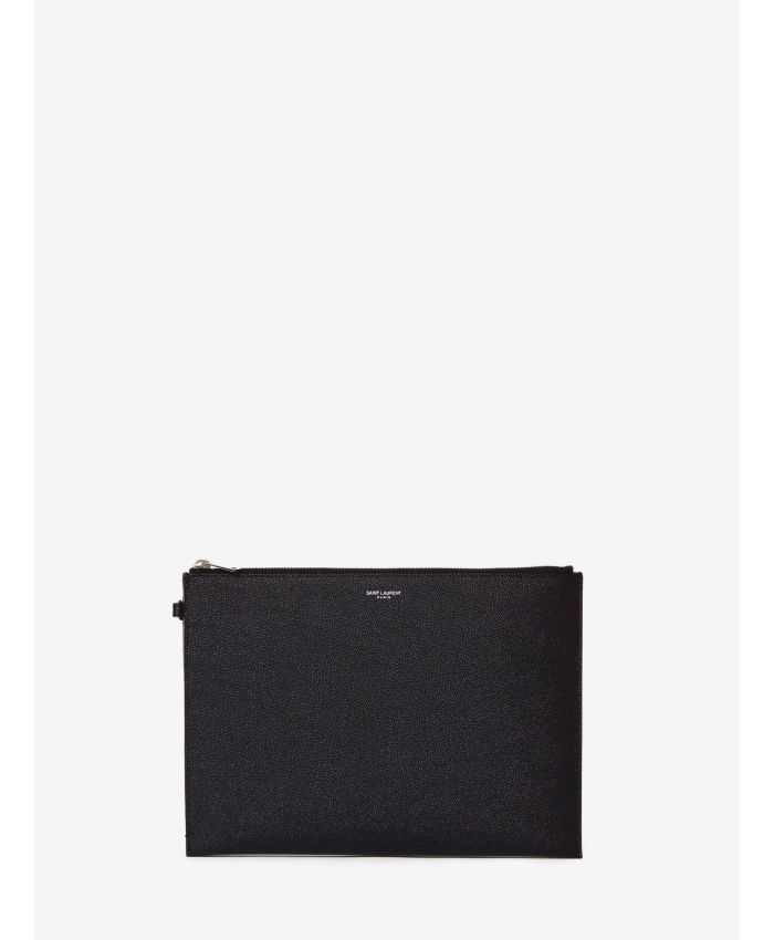 SAINT LAURENT - Leather tablet holder