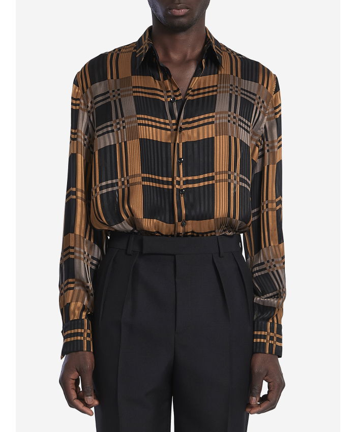 SAINT LAURENT - Camicia in seta