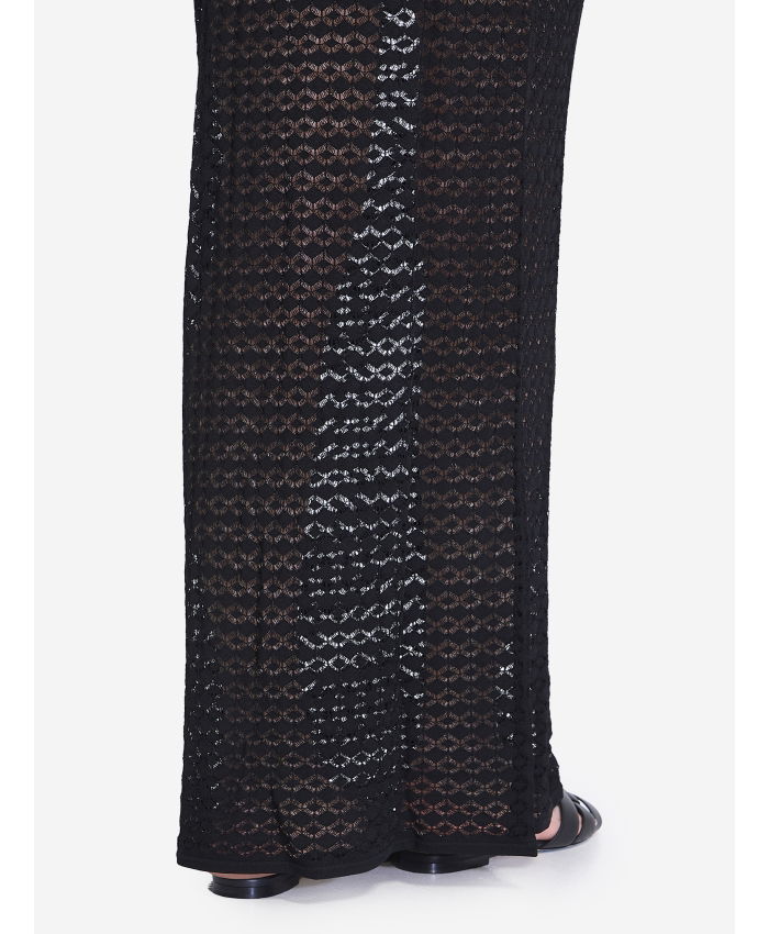 SAINT LAURENT - Dress in pointelle knit