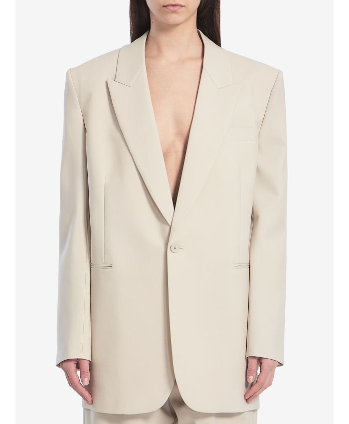 SAINT LAURENT - Wool single-breasted jacket