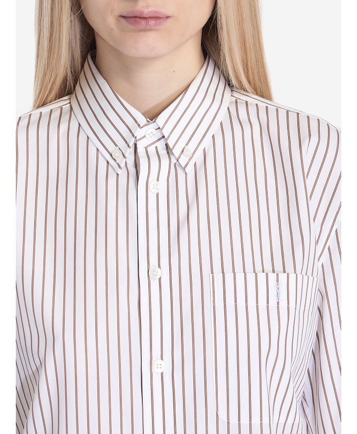 SAINT LAURENT - Striped shirt