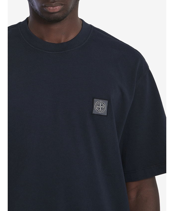 STONE ISLAND - Cotton t-shirt