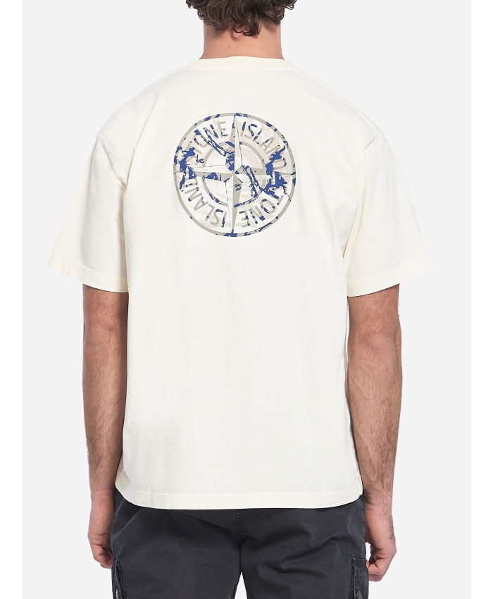 STONE ISLAND - Compass Camo t-shirt