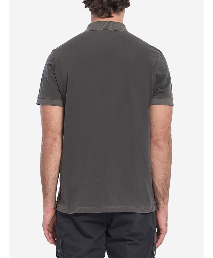 STONE ISLAND - Piqué cotton polo shirt