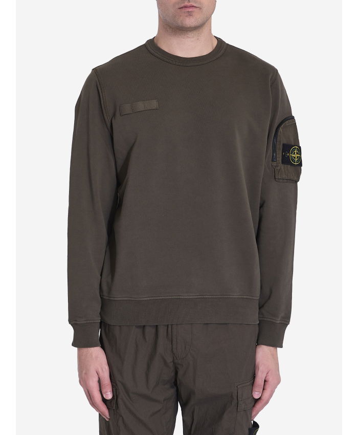 STONE ISLAND - Sweatshirt with pocket