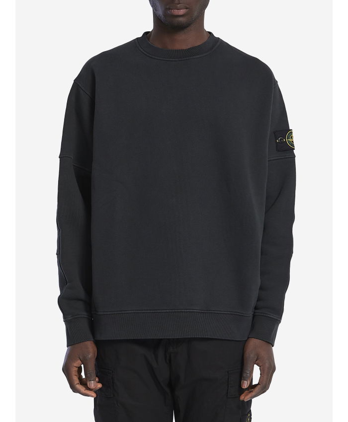 STONE ISLAND - OLD effect sweatshirt